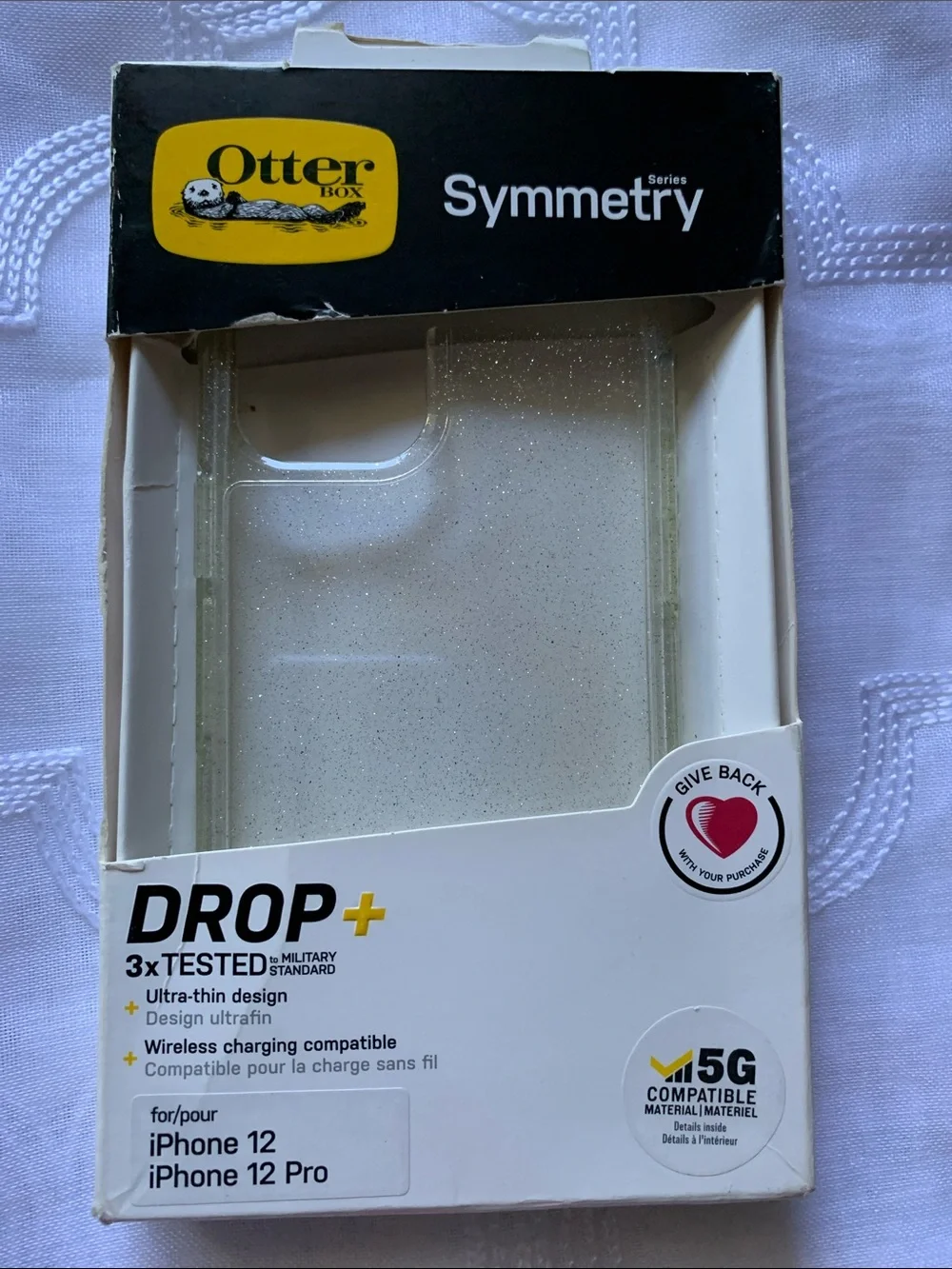 OtterBox Symmetry Series Clear Glitter iPhone 12 / 12 Pro Case